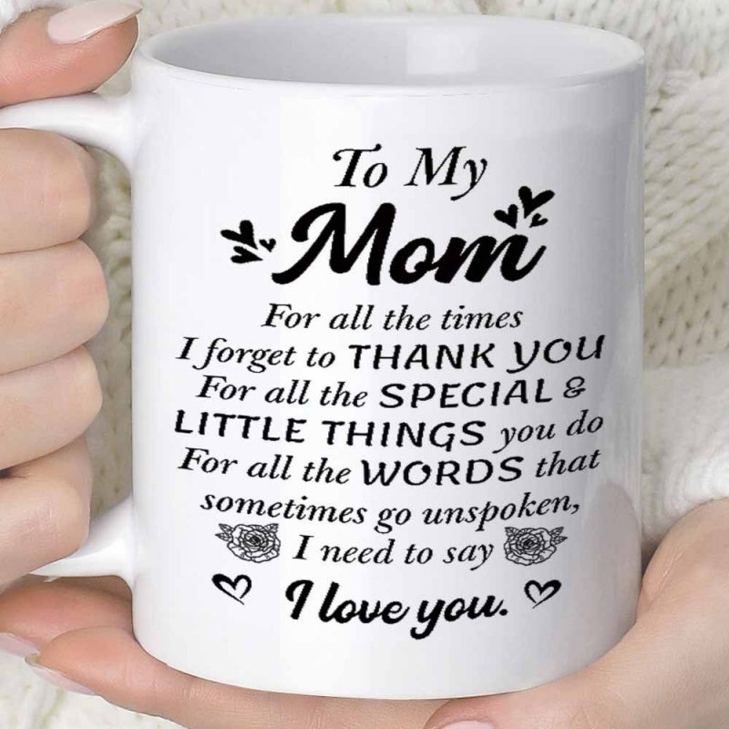 Tailorly White Ceramic 11 oz Mug - 1pc of a unique coffee mug for dad suitable for juice as well with a capacity of 11 ounces or 360 milliliters a fun