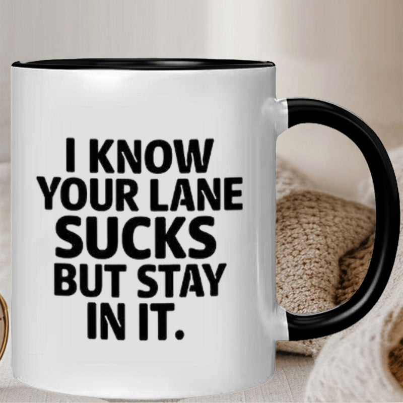 Tailorly Black Accent 11 oz Mug - funny saying i but