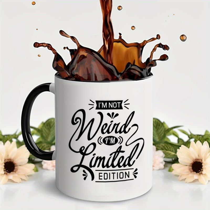 Tailorly Black Accent 11 oz Mug - im not weird im