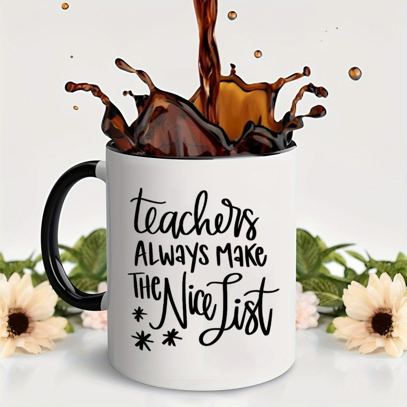 Tailorly Black Accent 11 oz Mug - lettering pattern