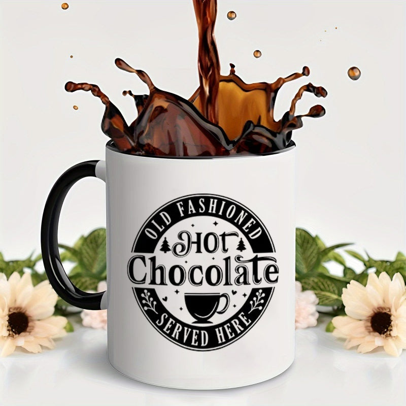 Tailorly Black Accent 11 oz Mug - vintage hot chocolate sign