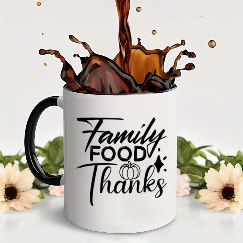 Tailorly Black Accent 11 oz Mug - pumpkin patterns