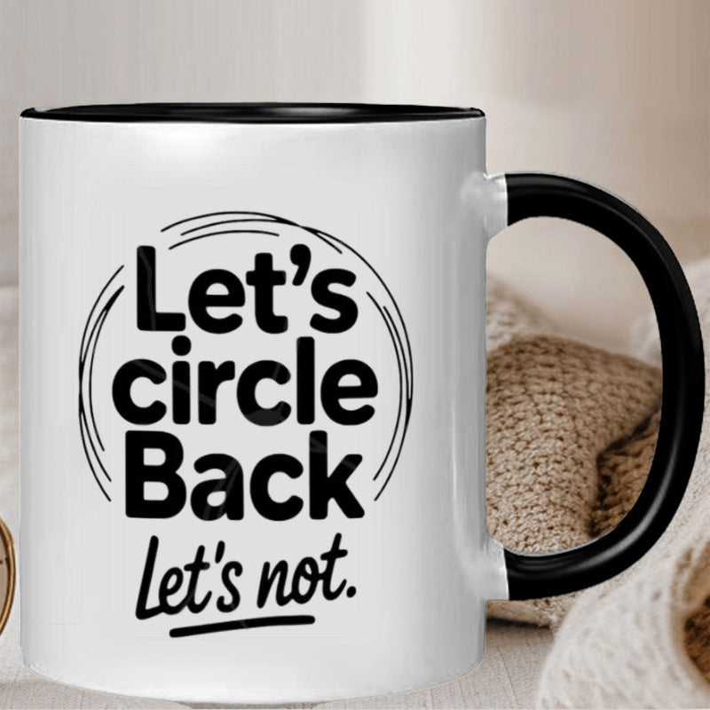 Tailorly Black Accent 11 oz Mug - let's not pattern