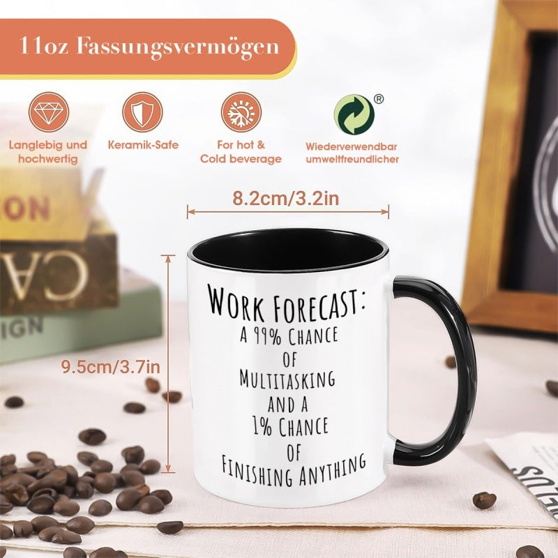 Tailorly Black Accent 11 oz Mug - funny workplace humor text