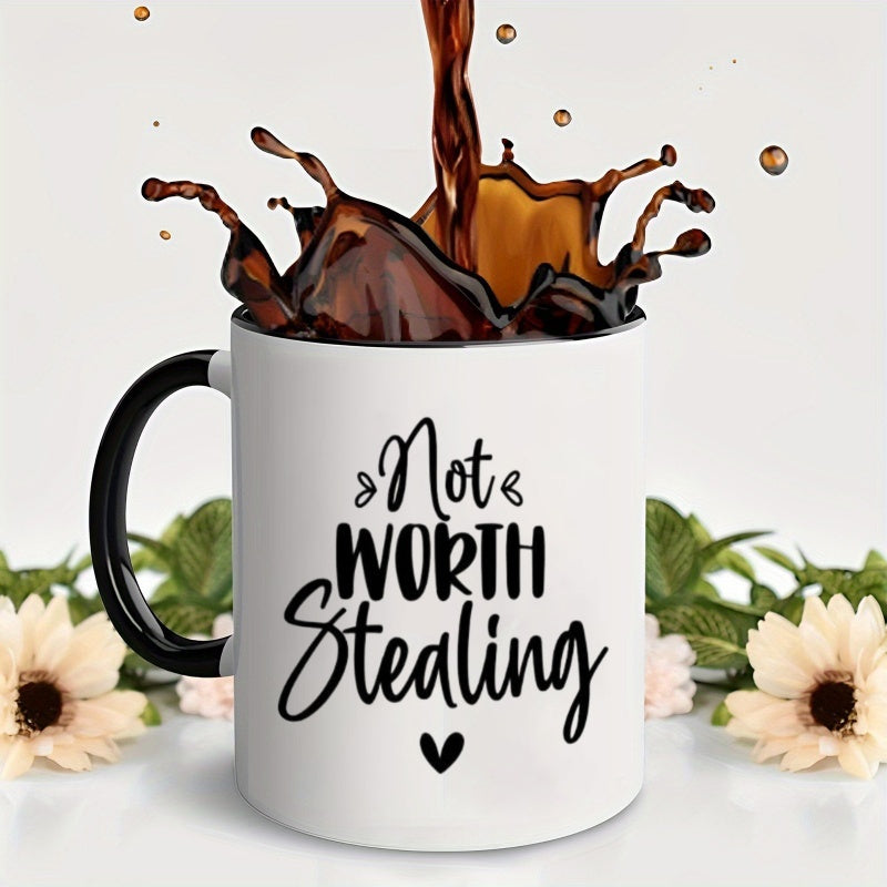 Tailorly Black Accent 11 oz Mug - not stealing lettering