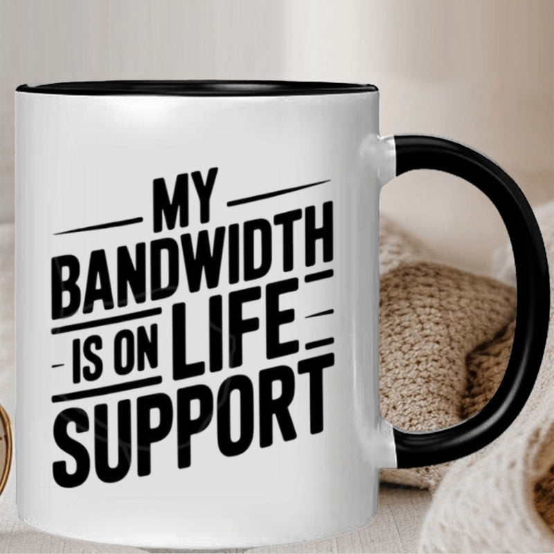 Tailorly Black Accent 11 oz Mug - humorous internet meme pattern