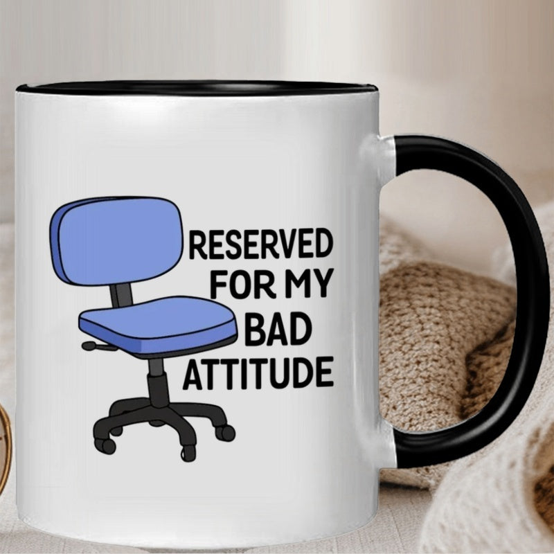 Tailorly Black Accent 11 oz Mug - reserved for attitude