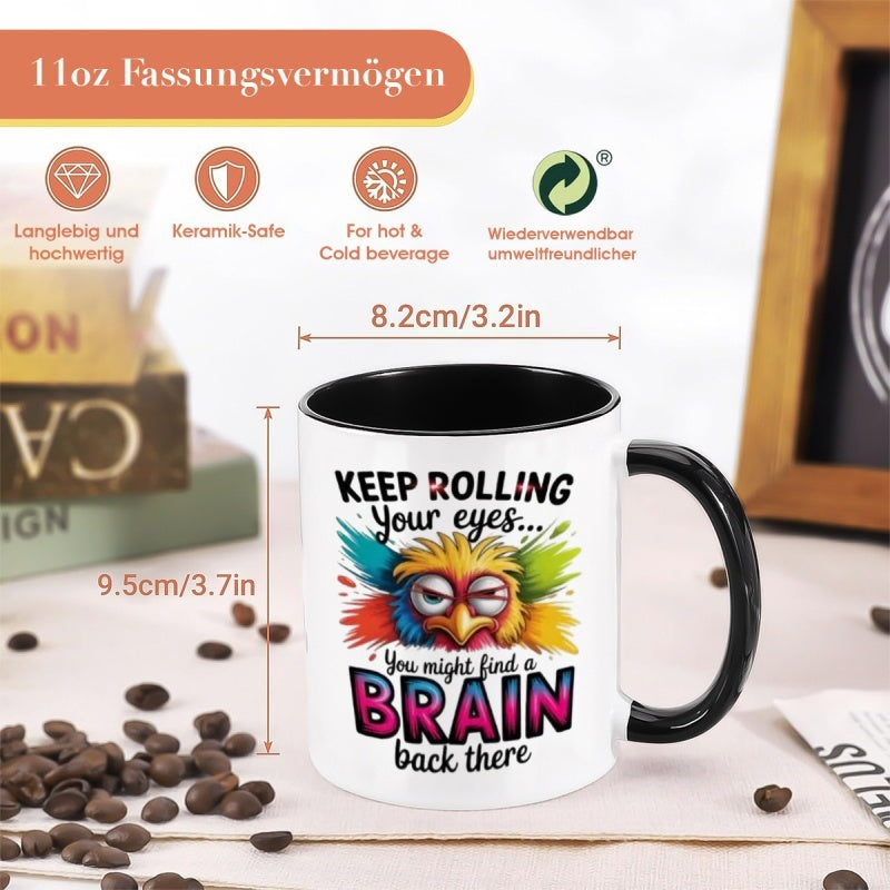 Tailorly Black Accent 11 oz Mug - funny saying