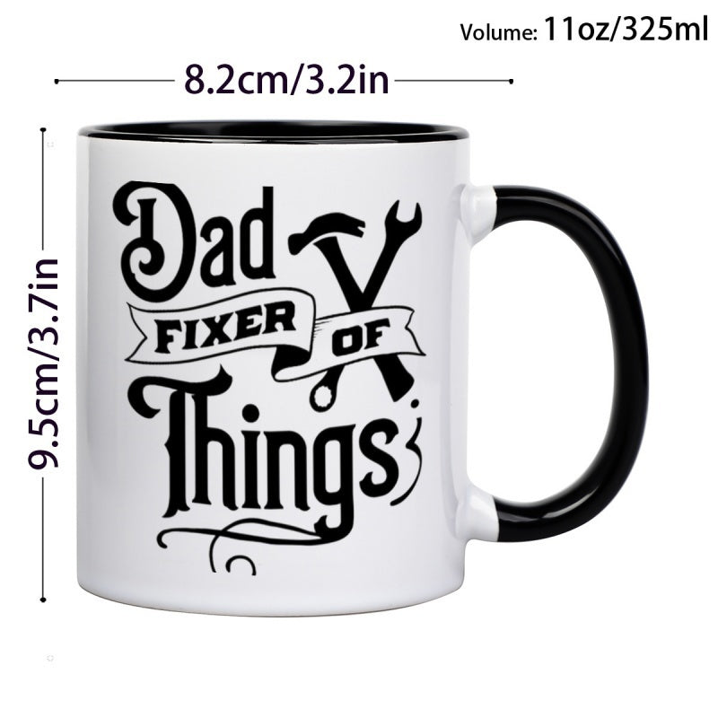 Tailorly Black Accent 11 oz Mug - handyman themed design
