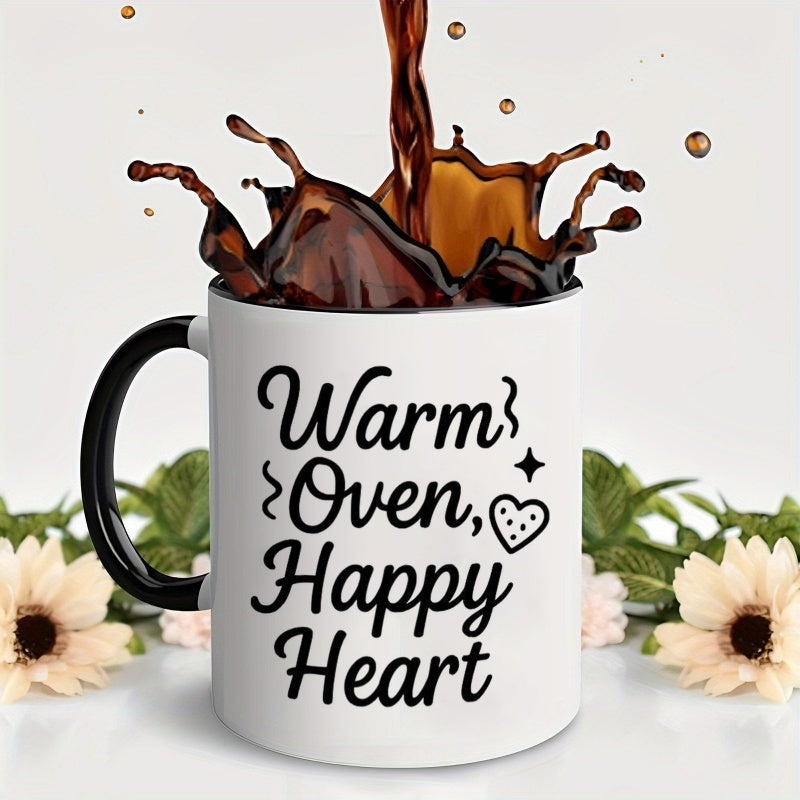 Tailorly Black Accent 11 oz Mug - warm oven