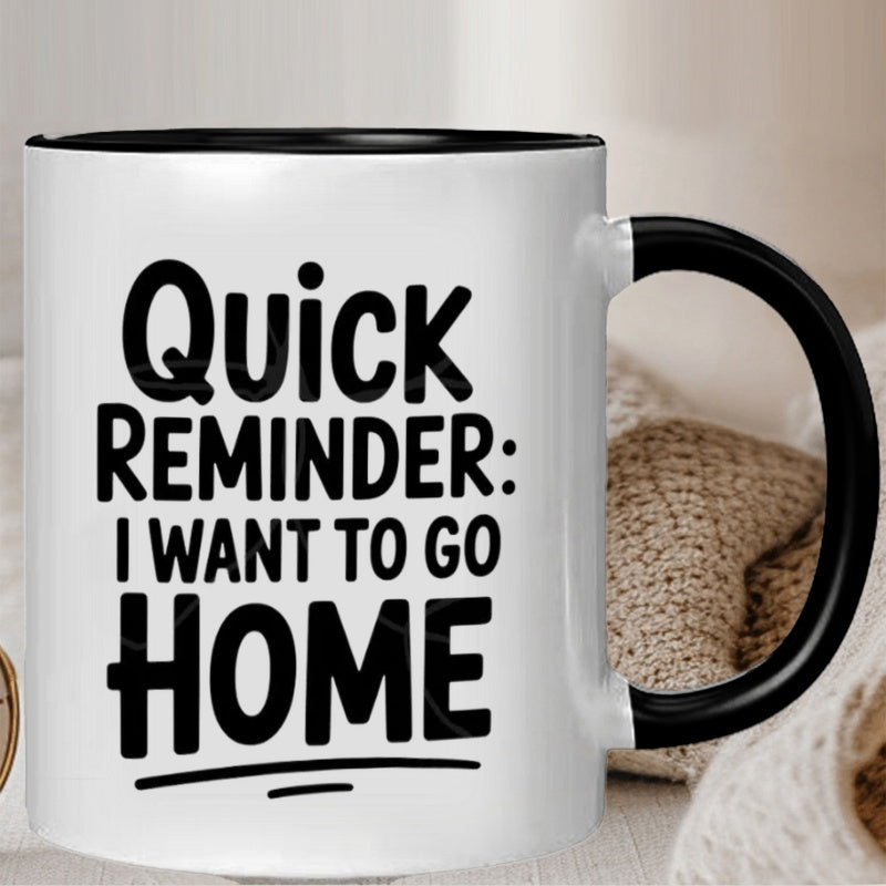 Tailorly Black Accent 11 oz Mug - i want to letter pattern