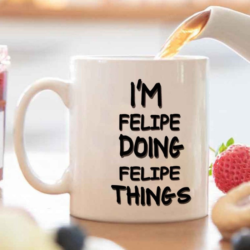 Tailorly White Ceramic 11 oz Mug - humorous quote