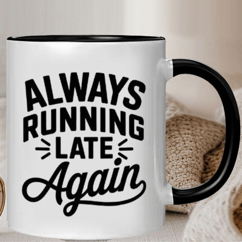 Tailorly Black Accent 11 oz Mug - again pattern