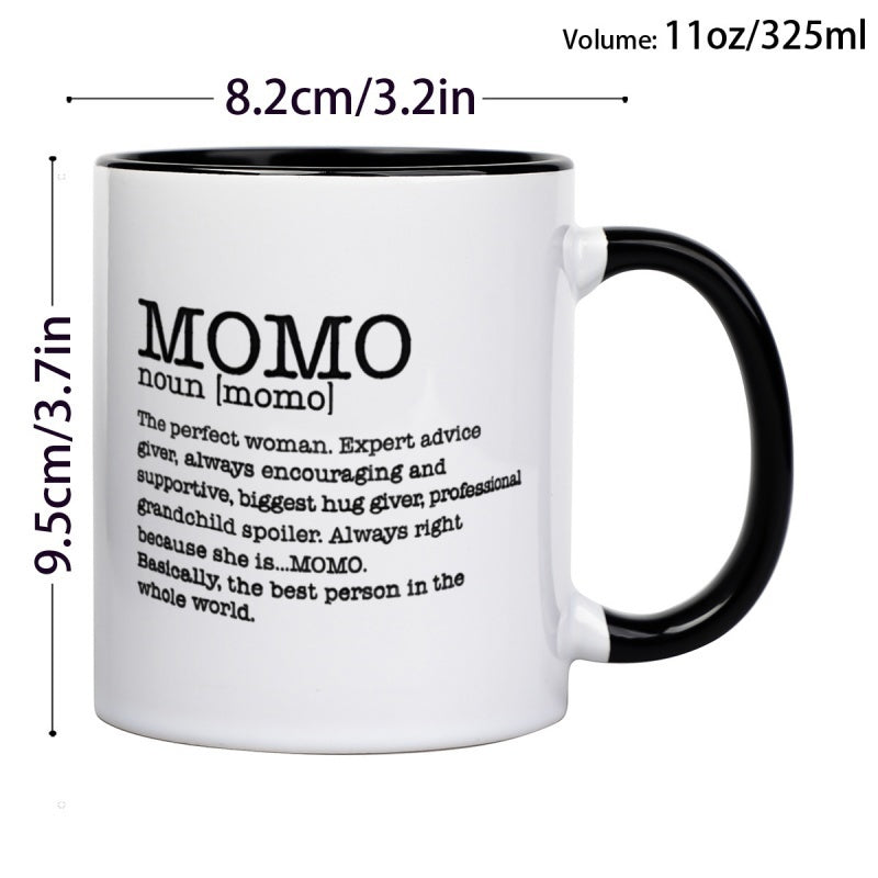 Tailorly Black Accent 11 oz Mug - minimalist mom text