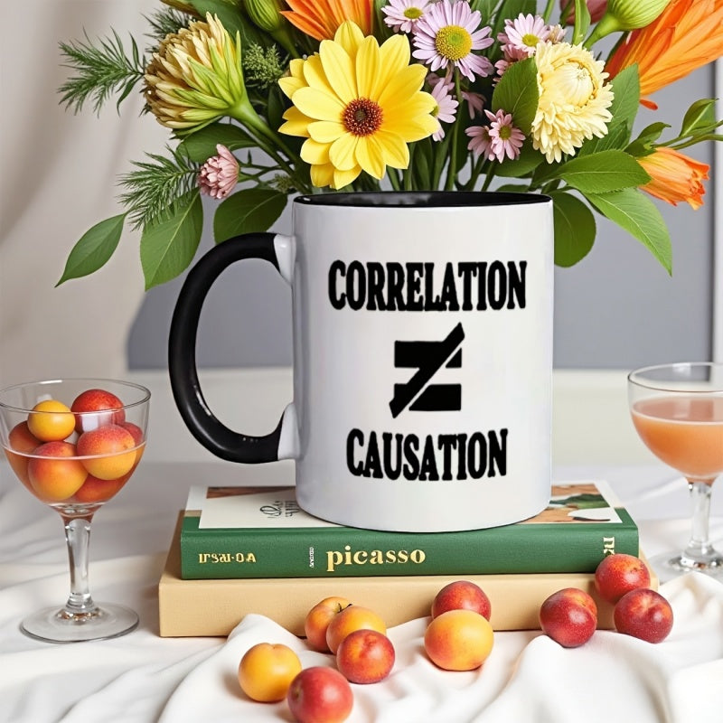 Tailorly Black Accent 11 oz Mug - funny statistics data