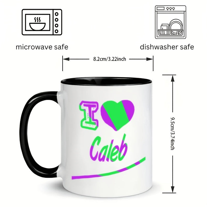 Tailorly Black Accent 11 oz Mug - coffee cake themed products