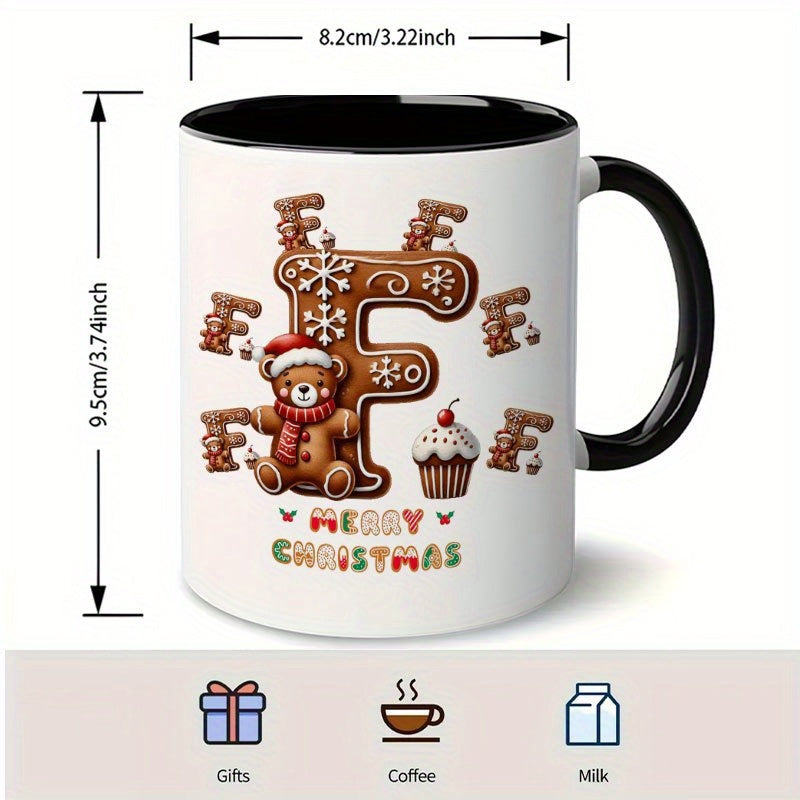 Tailorly Black Accent 11 oz Mug - gingerbread house