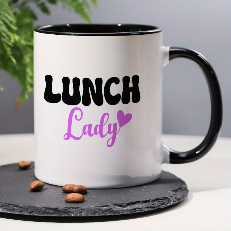 Tailorly Black Accent 11 oz Mug - purple print