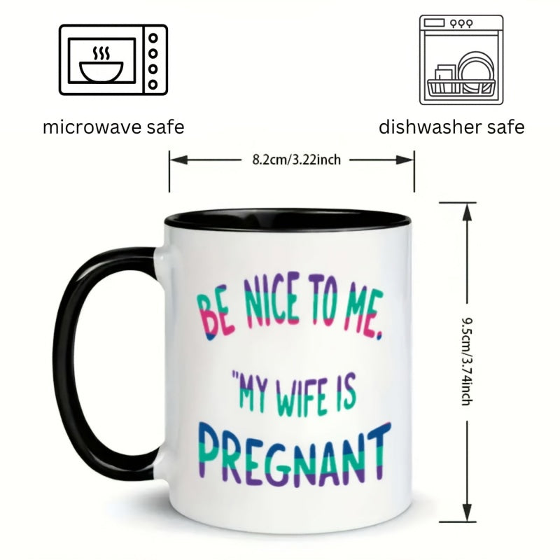 Tailorly Black Accent 11 oz Mug - humorous message