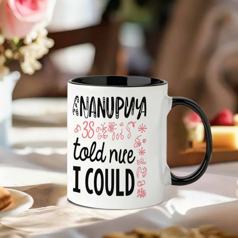 Tailorly Black Accent 11 oz Mug - funny language words