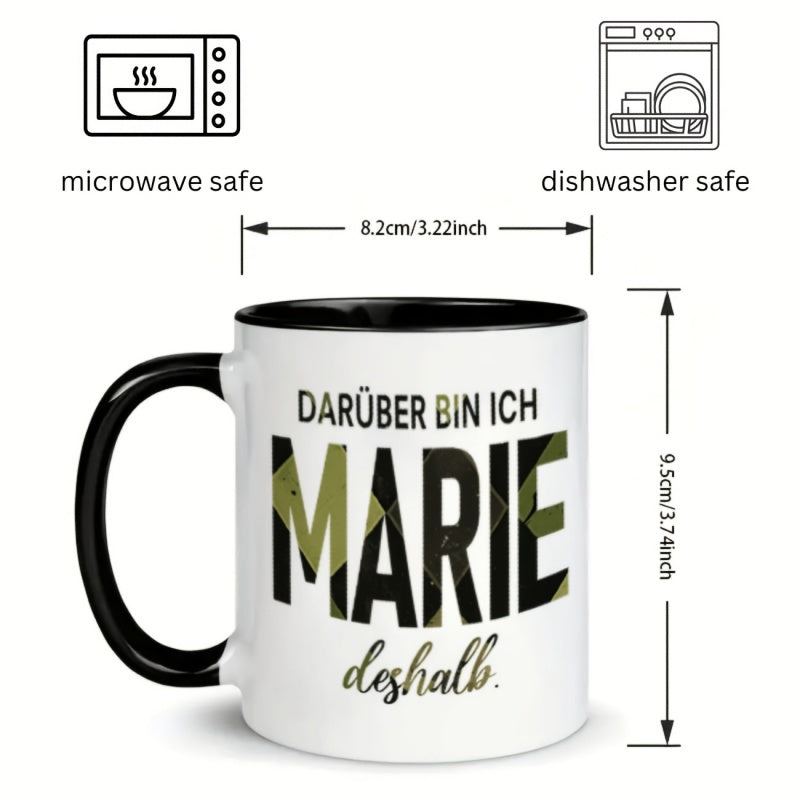 Tailorly Black Accent 11 oz Mug - cake