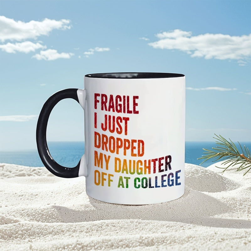 Tailorly Black Accent 11 oz Mug - rainbow