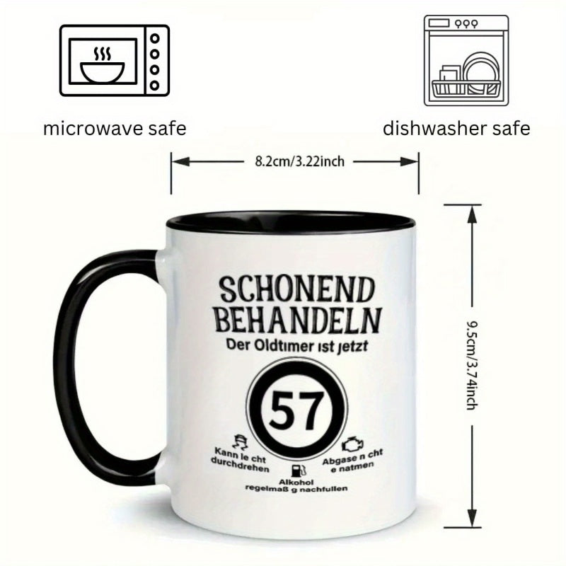 Tailorly Black Accent 11 oz Mug - circle number icons
