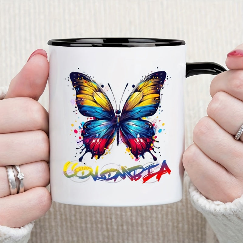 Tailorly Black Accent 11 oz Mug - colombia text