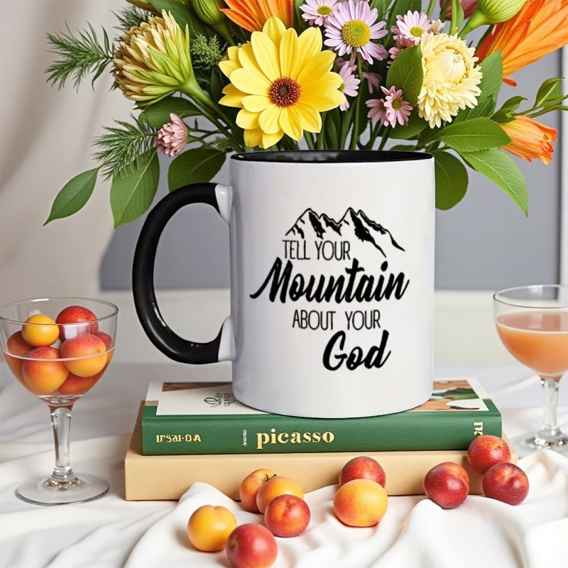 Tailorly Black Accent 11 oz Mug - dessert