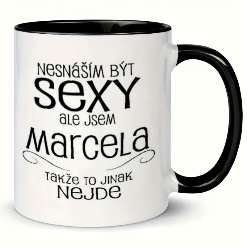 Tailorly Black Accent 11 oz Mug - text attractive