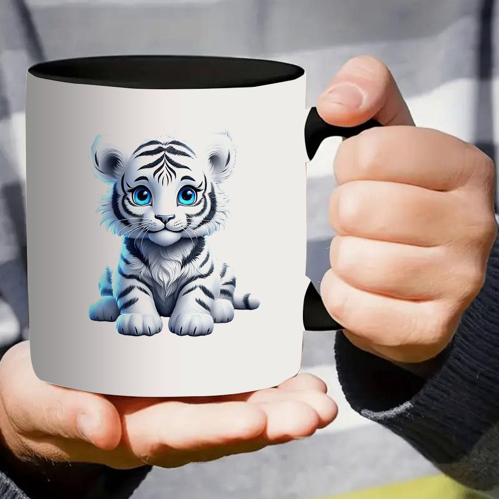 Tailorly Black Accent 11 oz Mug - adorable white design
