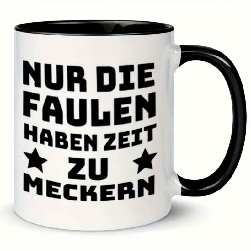 Tailorly Black Accent 11 oz Mug - stars