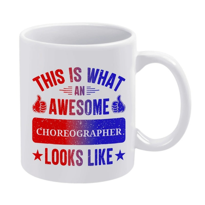 Tailorly White Ceramic 11 oz Mug - text thumbs up