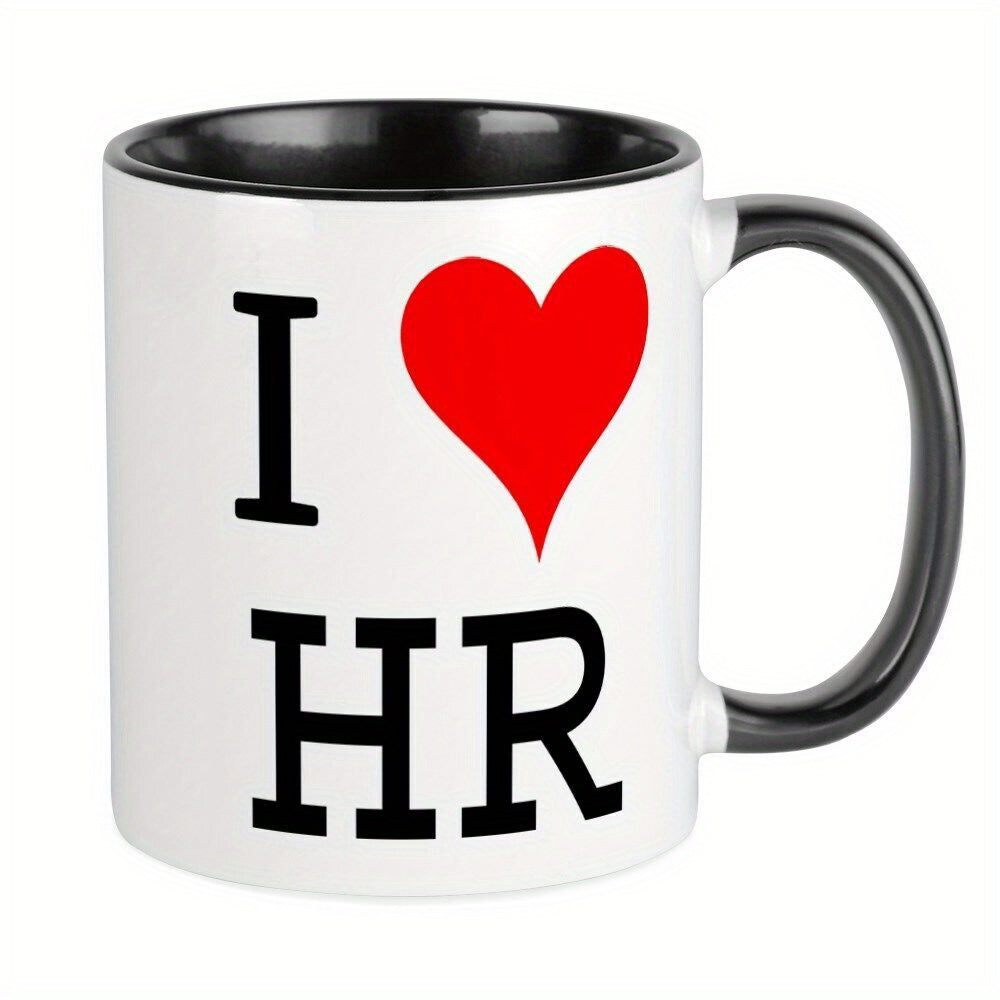 Tailorly Black Accent 11 oz Mug - i love hr