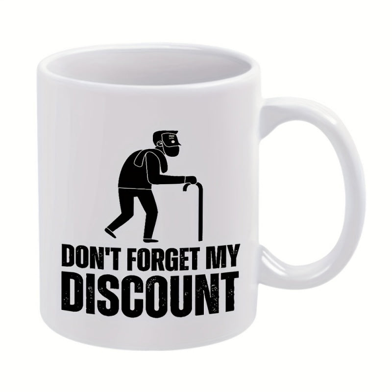 Tailorly White Ceramic 11 oz Mug - 1pc old for man funny mug for restaurant and business 11oz ceramic water cup gift coffee cup ideal birthday and holiday