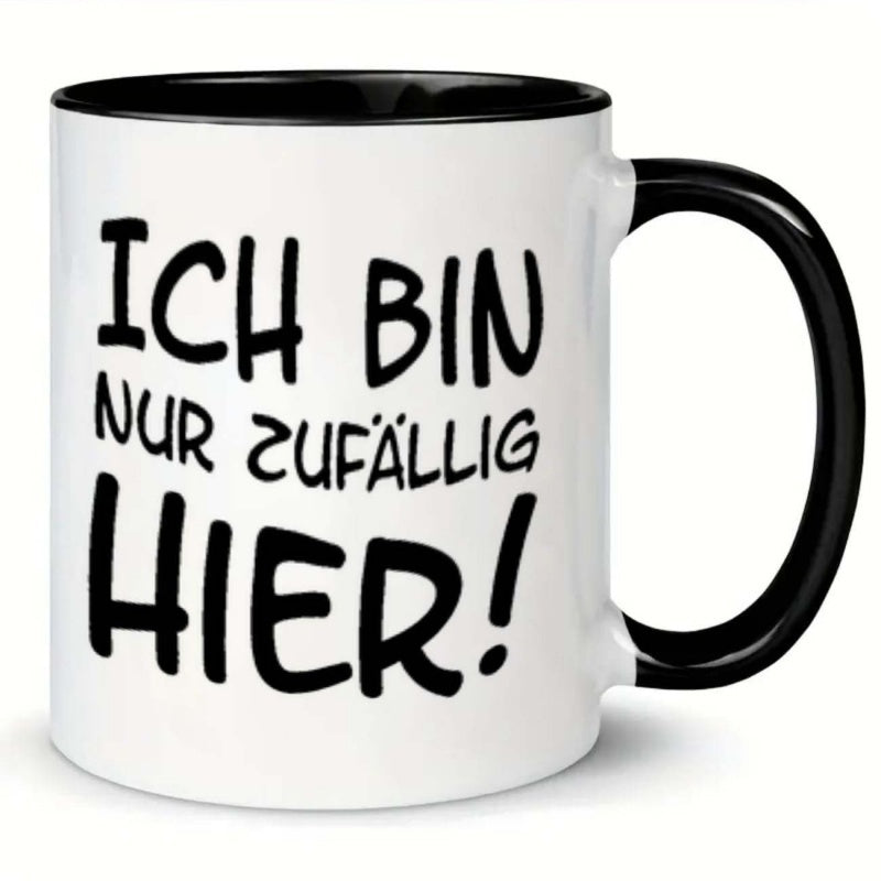 Tailorly Black Accent 11 oz Mug - text humorous funny mug