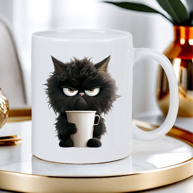 Tailorly White Ceramic 11 oz Mug - 1pc an 11oz humorous christmas mug featuring a sassy black this cute ceramic cup is dishwasher safe and home or