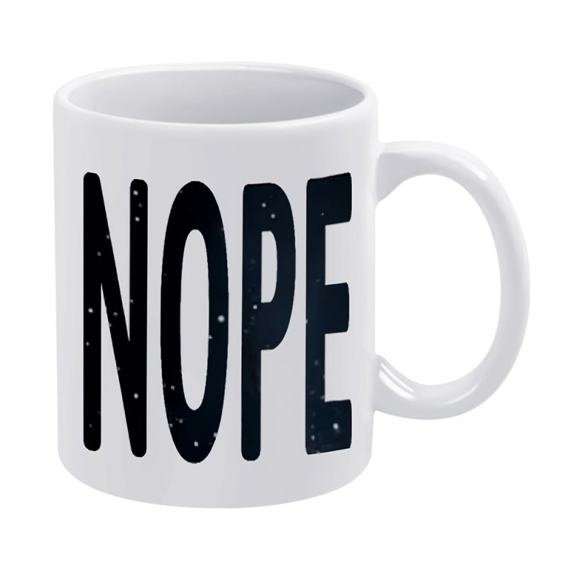 Tailorly White Ceramic 11 oz Mug - nope