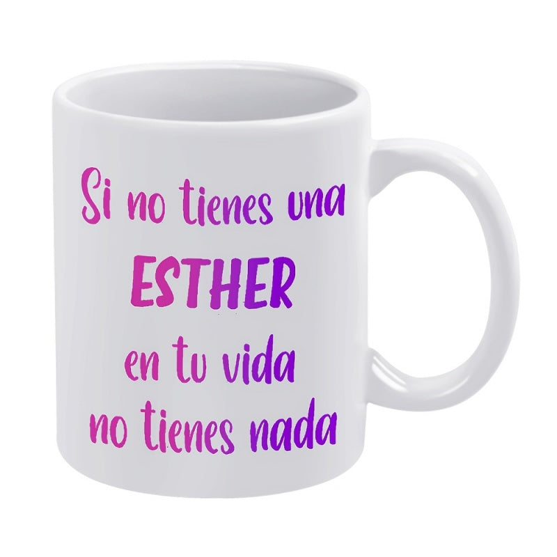 Tailorly White Ceramic 11 oz Mug - one piece of text a quote
