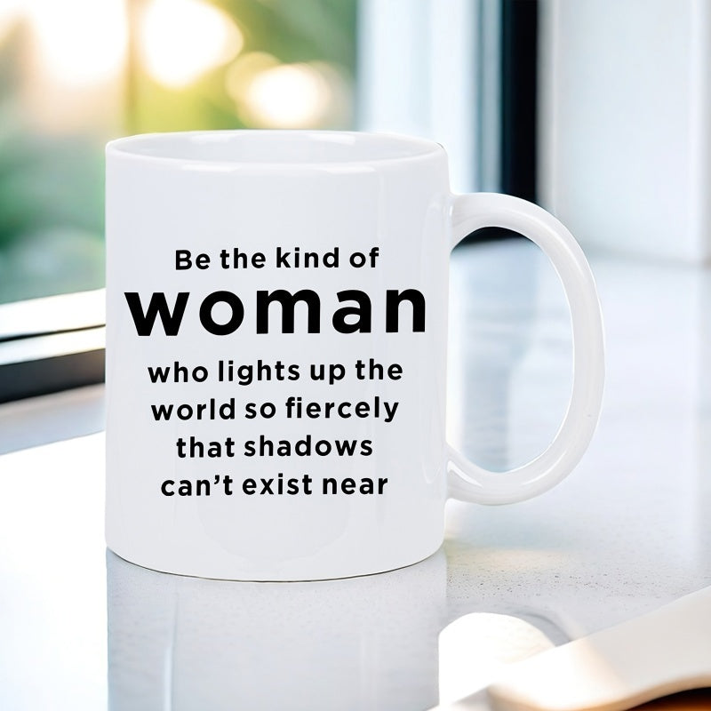Tailorly White Ceramic 11 oz Mug - 1pc of a and elegant ceramic mug for for home use or golf events this printed novelty mug is dishwasher safe