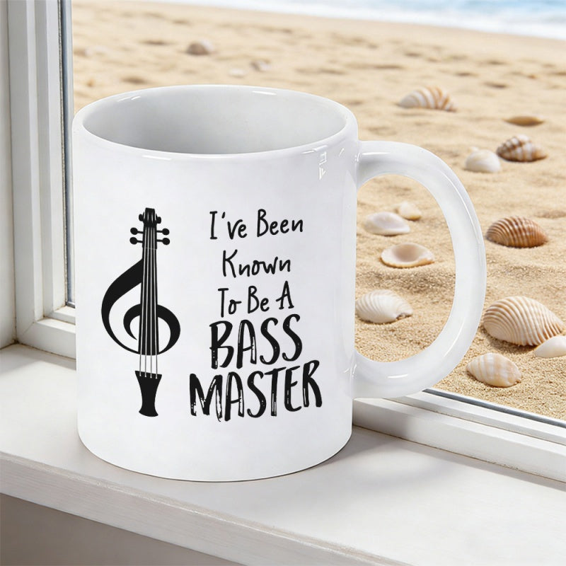 Tailorly White Ceramic 11 oz Mug - humorous text about guitarists mastering band rehearsals