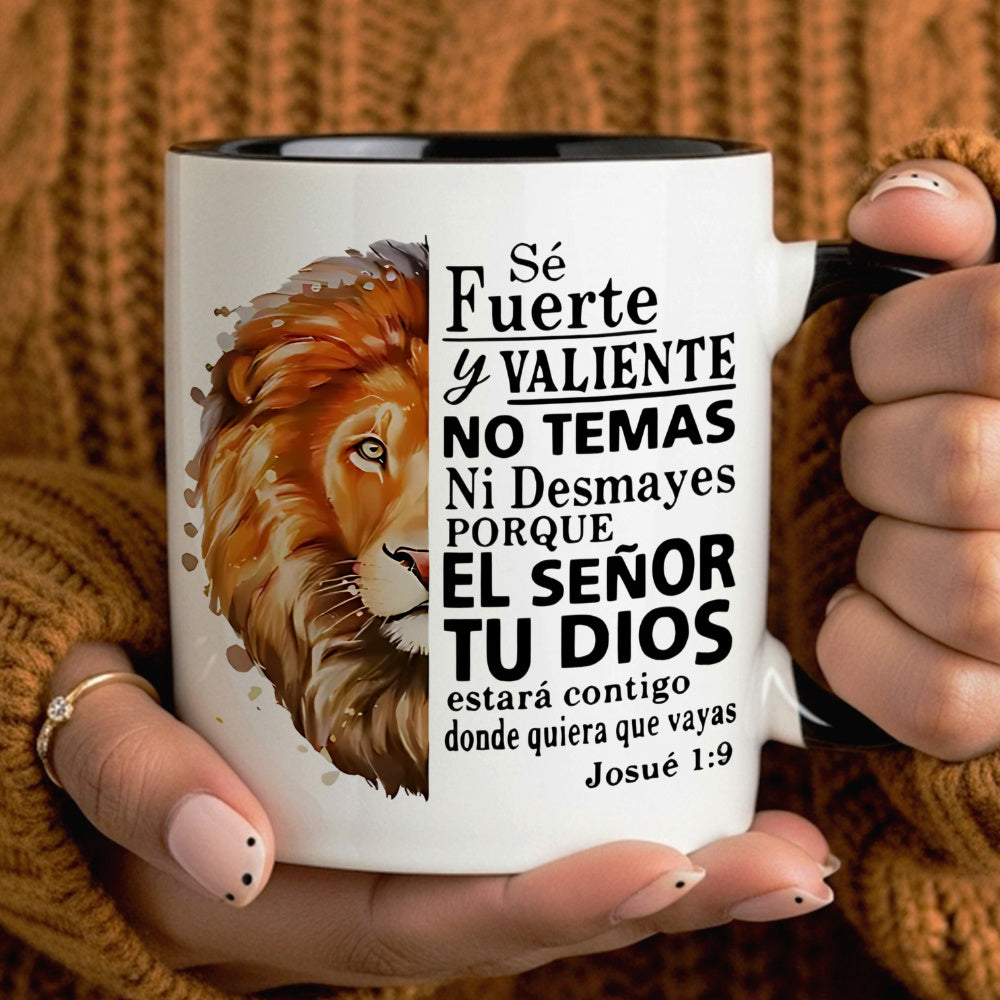 Tailorly Black Accent 11 oz Mug - bible inspired christian religious quote scripture encouragement