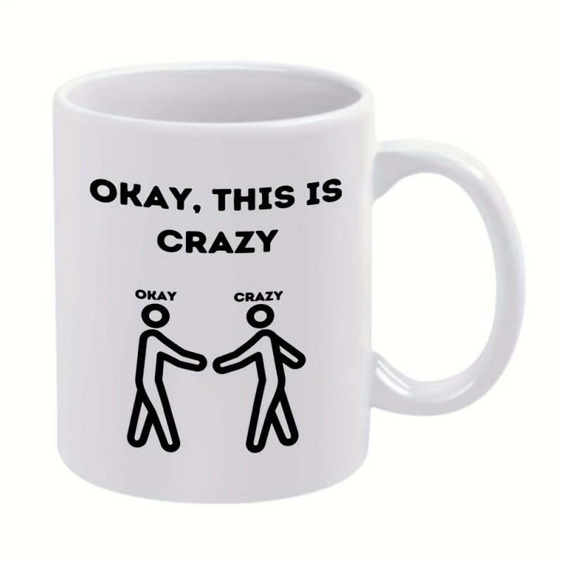 Tailorly White Ceramic 11 oz Mug - okay
