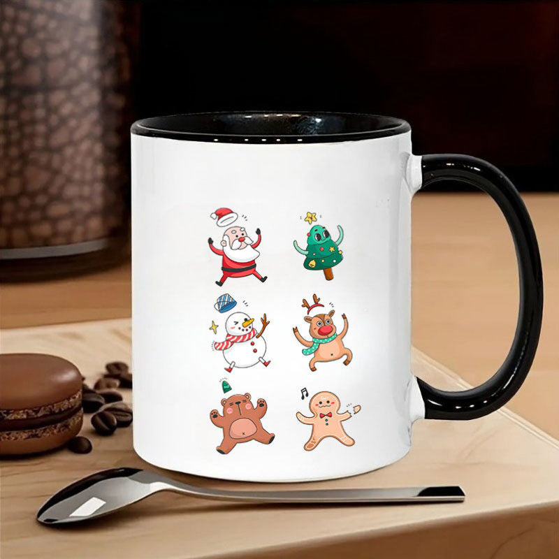 Tailorly Black Accent 11 oz Mug - christmas themed hat series