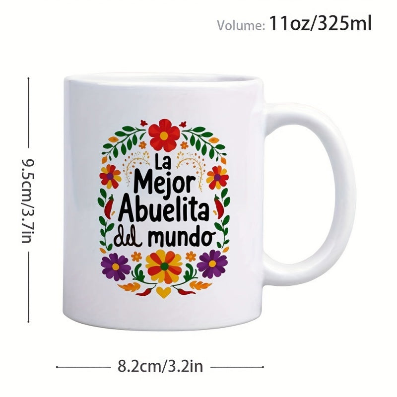 Tailorly White Ceramic 11 oz Mug - 1pc daily reusable ceramic cup suitable as a birthday gift or anniversary gift and is great for holding coffee tea or