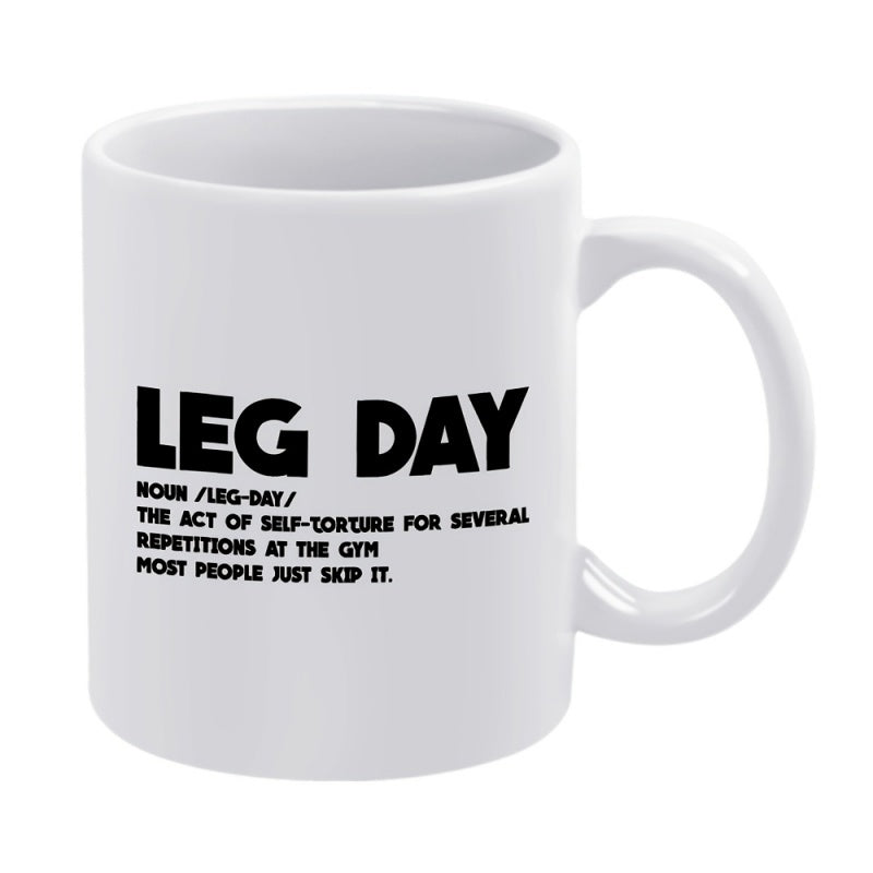 Tailorly White Ceramic 11 oz Mug - 1pc leg 11oz ceramic coffee mug suitable for restaurants and businesses great for any season an ideal present for