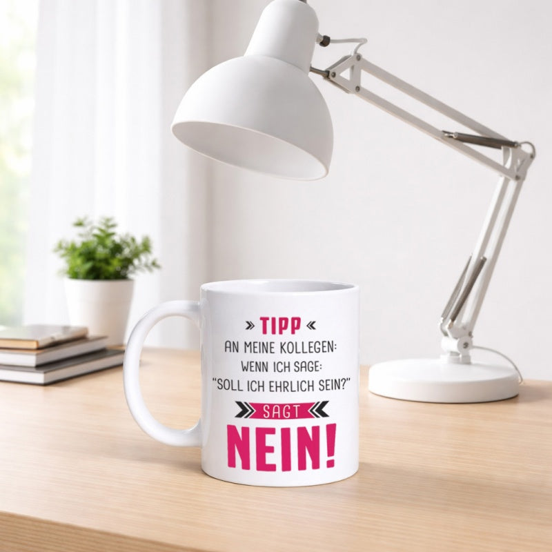 Tailorly White Ceramic 11 oz Mug - 1pc office workers gift german themed ceramic coffee mug with suitable for colleagues birthday retirement gifts