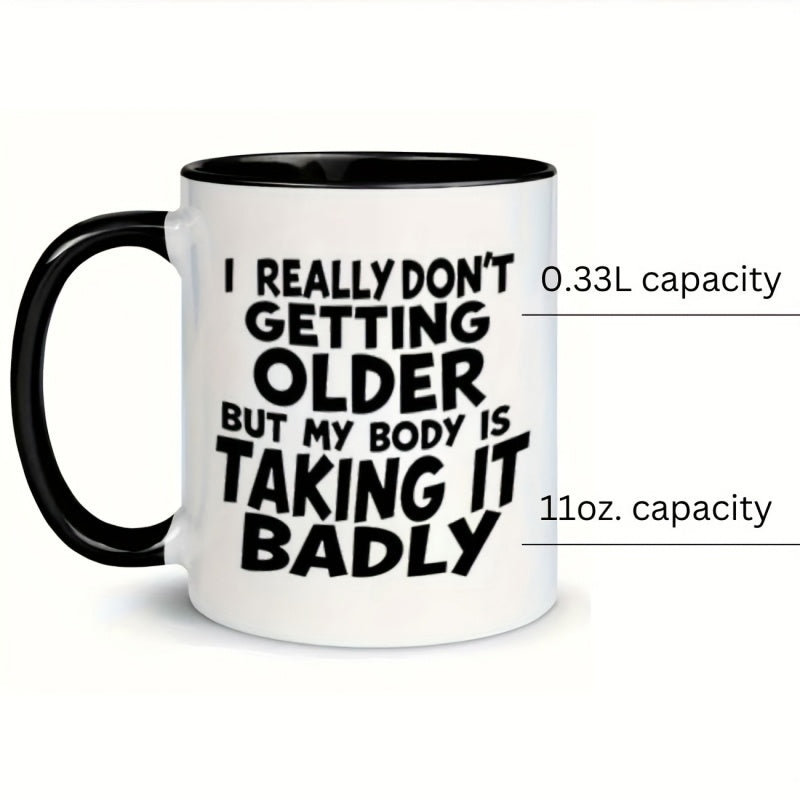 Tailorly Black Accent 11 oz Mug - text quote