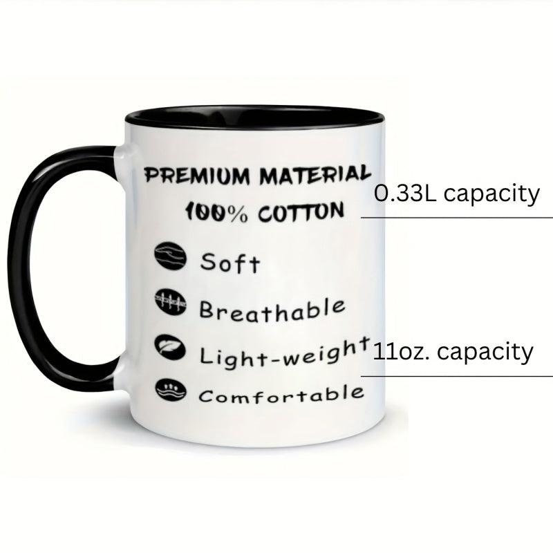 Tailorly Black Accent 11 oz Mug - funny saying