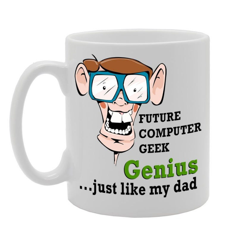 Tailorly White Ceramic 11 oz Mug - future computer geek printed ceramic tea coffee mg031 funny printed coffee mug great gift ideao